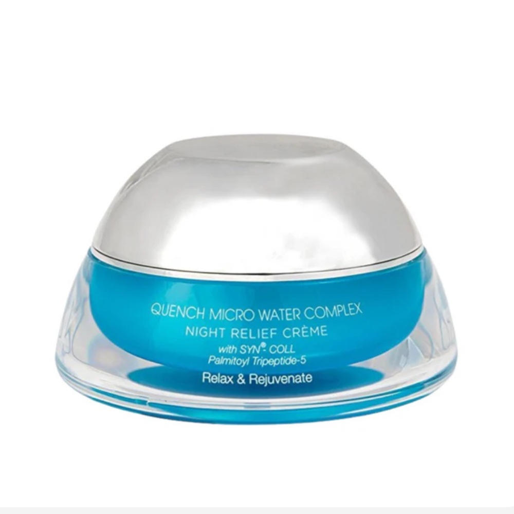 Quench Micro Water Complex Night Relief Crème Dome Bottle
